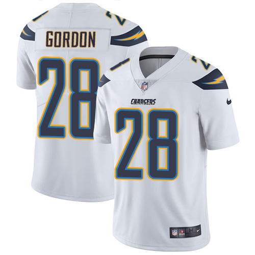 Nike Chargers #28 Melvin Gordon White Men's Stitched NFL Vapor Untouchable Limited Jersey